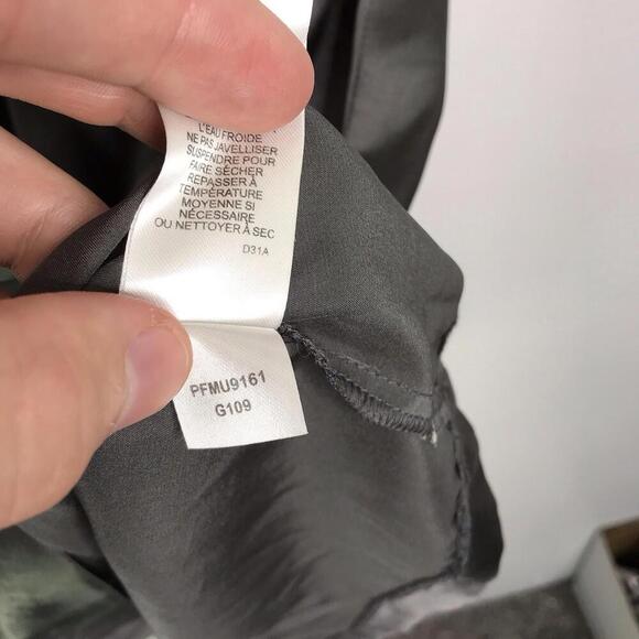 Kensie Dress Womens M Gray Silk Slinky Shapeless Loose Fit Gray Mini Club - Picture 7 of 8